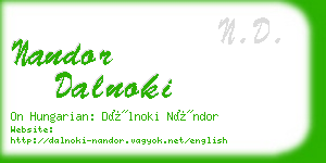 nandor dalnoki business card